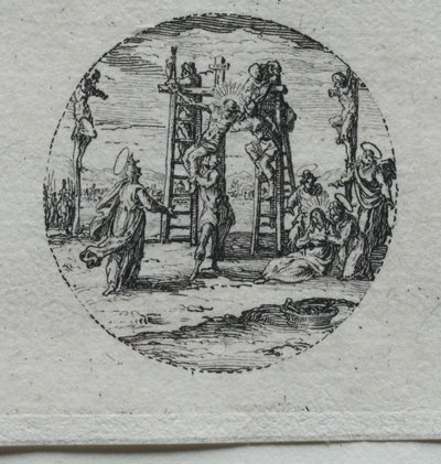 Lidenskabens mysterier: korsfæstelsen. af Jacques Callot