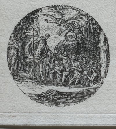 Passionens mysterier: Nedstigningen til limbo af Jacques Callot