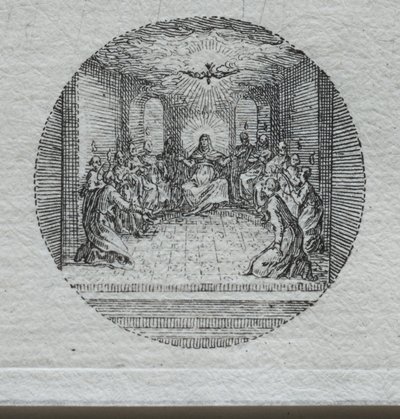 Lidenskabens mysterier: Helligåndens nedstigning af Jacques Callot