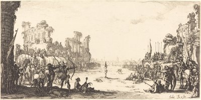 The Ordeal by Arrows (Saint Sebastian) af Jacques Callot