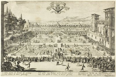 Palace Gardens i Nancy af Jacques Callot