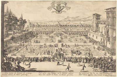 Paladshaverne i Nancy af Jacques Callot