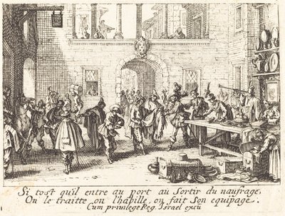 Forældrene skænker gaver af Jacques Callot