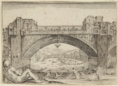 Ponte Vecchio, Firenze af Jacques Callot
