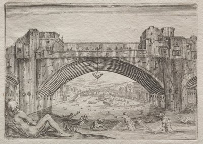 Ponte Vecchio, Firenze af Jacques Callot