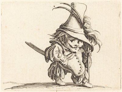 Den potbellied mand med den høje hat af Jacques Callot