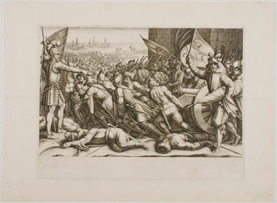 Troppernes genindskibning, fra serien »Ferdinand de Medicis liv« af Jacques Callot