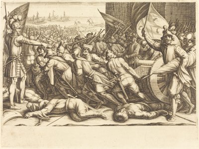 Tyrkernes genindskibning, ca. 1614. af Jacques Callot