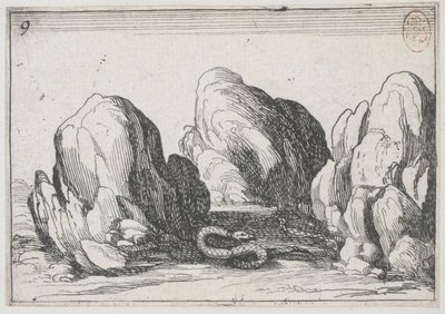Slangen - nej. 9 fra serien af Jacques Callot