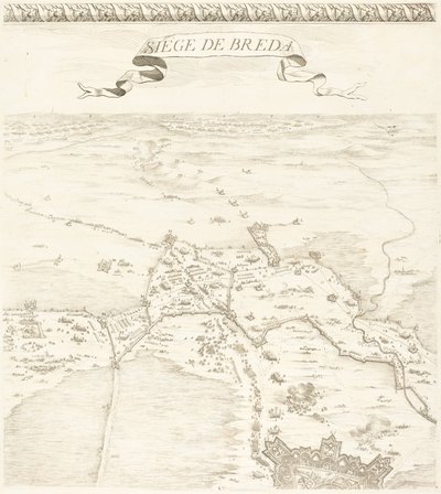 Belejringen af Breda [plade 2 af 6] af Jacques Callot