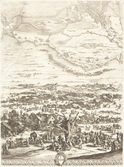 Belejringen af Breda [plade 5 af 6] af Jacques Callot