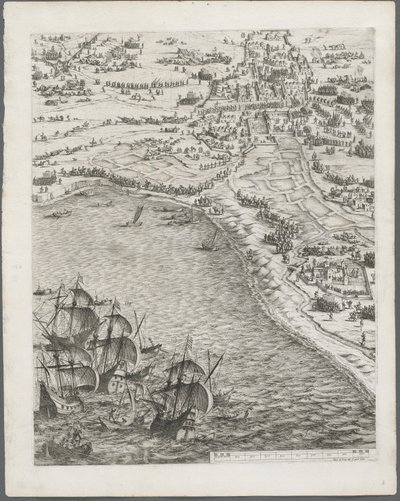 Belejringen af La Rochelle: Tavle 12, 1628-1630. af Jacques Callot