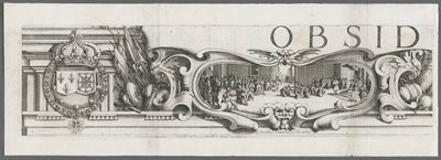 Belejringen af La Rochelle: Planche 1 af Jacques Callot