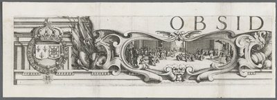 Belejringen af La Rochelle: Tavle 1, 1628-1630. af Jacques Callot