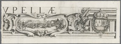Belejringen af La Rochelle: Tavle 3, 1628-1630. af Jacques Callot