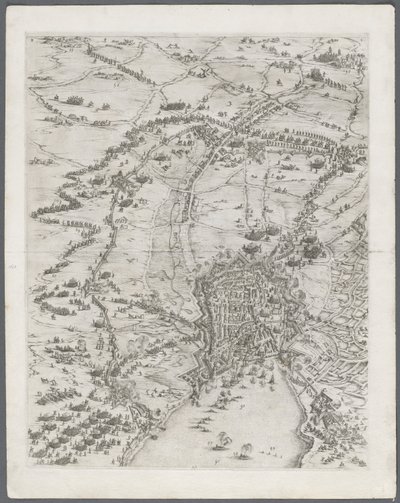 Belejringen af La Rochelle: Tavle 6, 1628-1630. af Jacques Callot