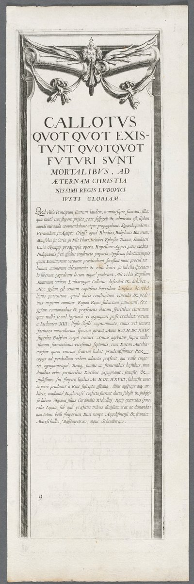 Belejringen af La Rochelle: Tavle 8, 1628-1630. af Jacques Callot