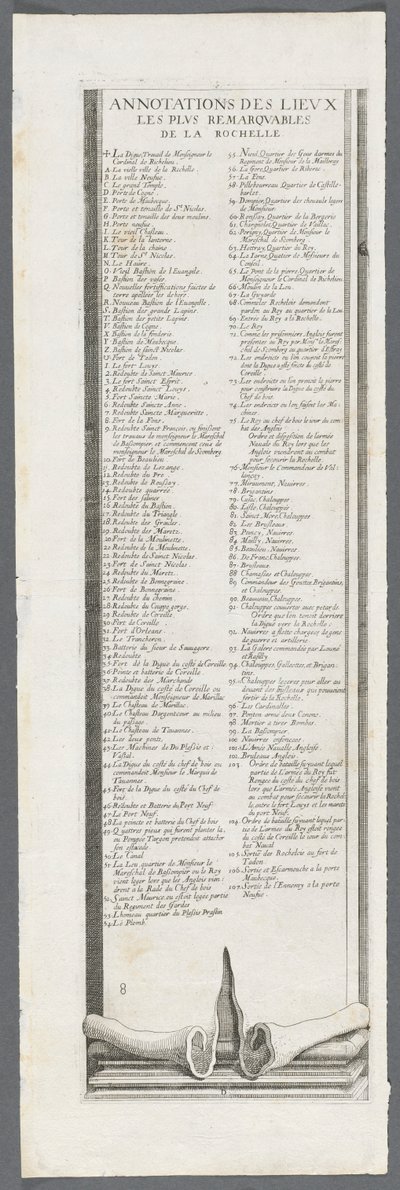 Belejringen af La Rochelle: Tavle 9, 1628-1630. af Jacques Callot