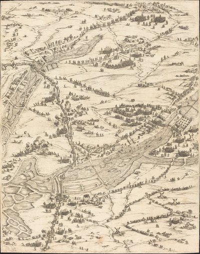 Belejringen af La Rochelle [plade 7 af 16; sæt omfatter 1952.8.97-112] af Jacques Callot