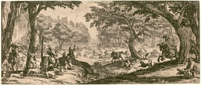 Hjortejagten af Jacques Callot