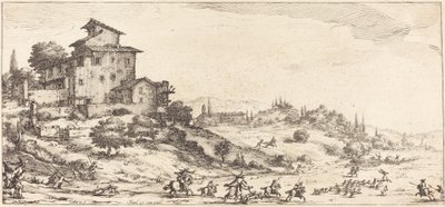 Hjortejagten, sandsynligvis ca. 1630. af Jacques Callot