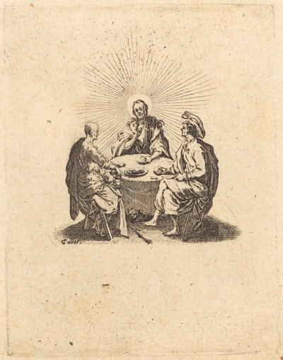Nadveren i Emmaus, 1618. af Jacques Callot