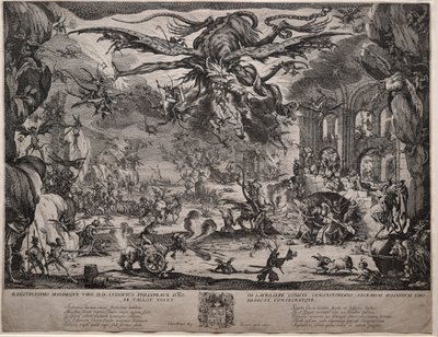 The Temptation of Saint Anthony anden version, 1635. af Jacques Callot