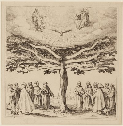 The Tree of St. Francis, ca. 1619 (radering) af Jacques Callot
