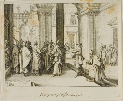 Hyldesten til Cæsar, fra Det Nye Testamente af Jacques Callot