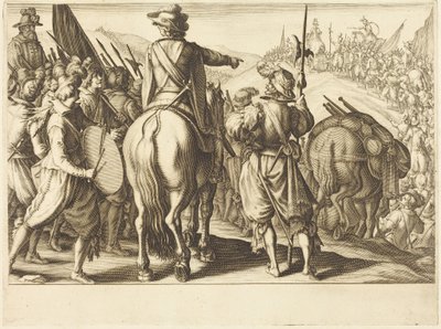 Tropperne på march af Jacques Callot