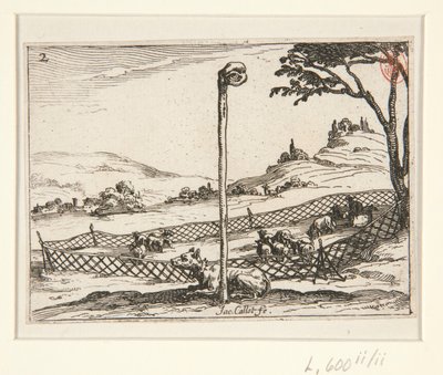 Det årvågne øje - nr. 2 fra serien af Jacques Callot