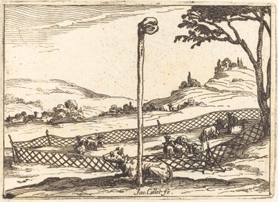 Det årvågne øje, 1628. af Jacques Callot