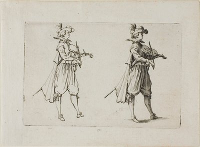 Violinspilleren, fra The Caprices af Jacques Callot