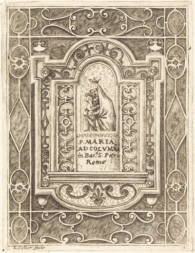 The Virgin at the Column The Virgin at the Column, 16081611. af Jacques Callot