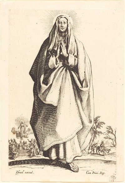 The Virgin, udgivet 1631. af Jacques Callot