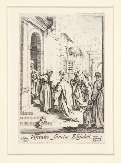 Visitationen, nr. 6, fra Jomfruens liv af Jacques Callot