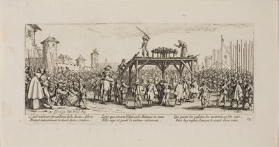 The Wheel, plade fjorten fra The Miseries of War af Jacques Callot
