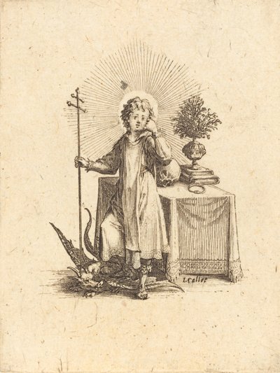 Den unge Jesus. af Jacques Callot
