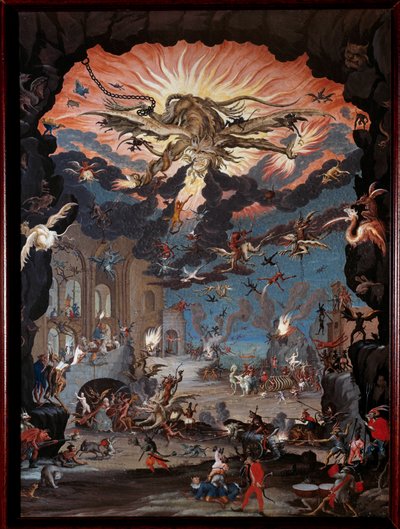 Sankt Antonius den Stores fristelse (eller Sankt Antonius Eremiten eller Sankt Antonius Abbe). Maleri af Jacques Callot (1592-1635) af Jacques Callot