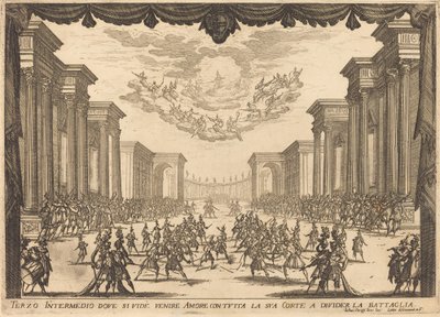 Tredje intermezzo, 1617. af Jacques Callot