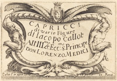 Titelside for "The Capricci" af Jacques Callot