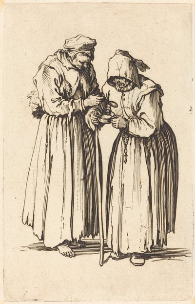 To tiggerkvinder, ca. 1622. af Jacques Callot