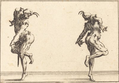 To Pantaloons danser af Jacques Callot