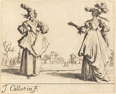 To samfundskvinder af Jacques Callot