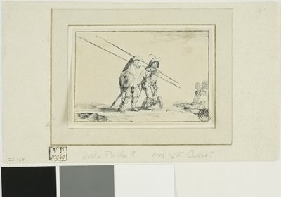 To soldater med stave af Jacques Callot