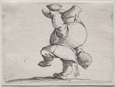 Forskellige pukkelryggede figurer af Iacopo Callot (Drinker Seen From Behind) af Jacques Callot