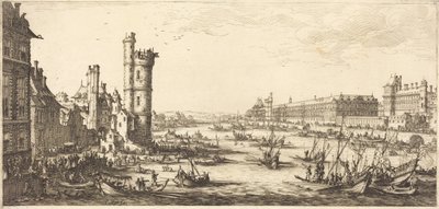 Udsigt over Louvre af Jacques Callot