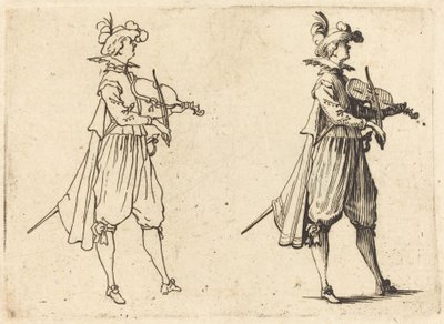 Violinist af Jacques Callot