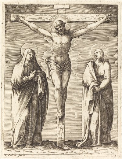 Jomfru og Sankt Johannes ved korsets fod af Jacques Callot