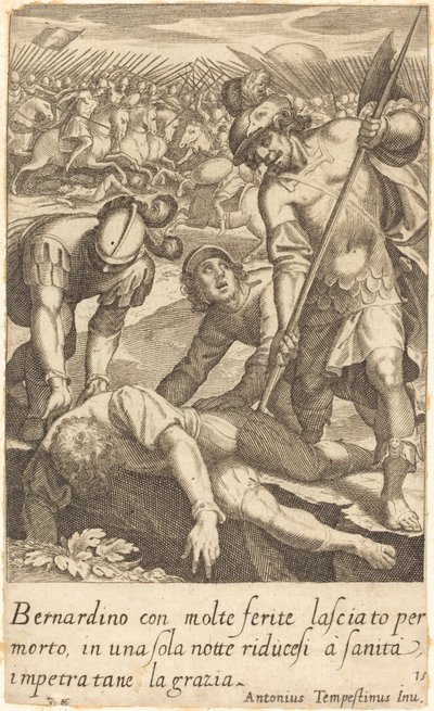 Bernardino af Jacques Callot after Antonio Tempesta